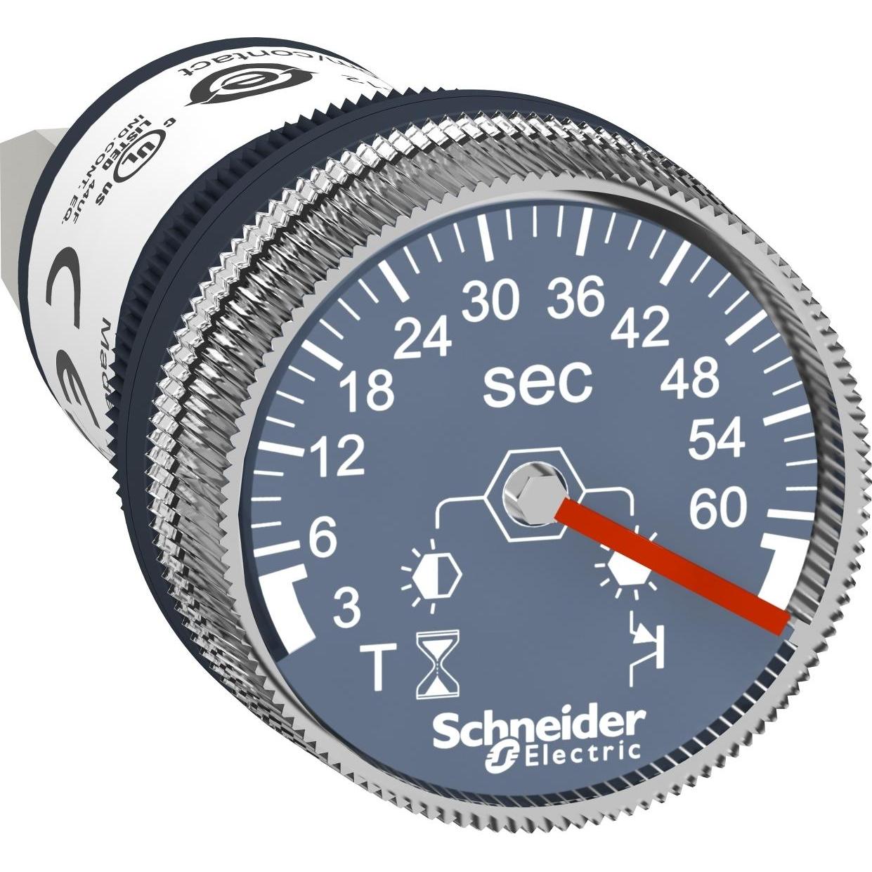 Thumbnail - Schneider Electric Panel mounted timer 3s to 60s, 24 VDC, Relais