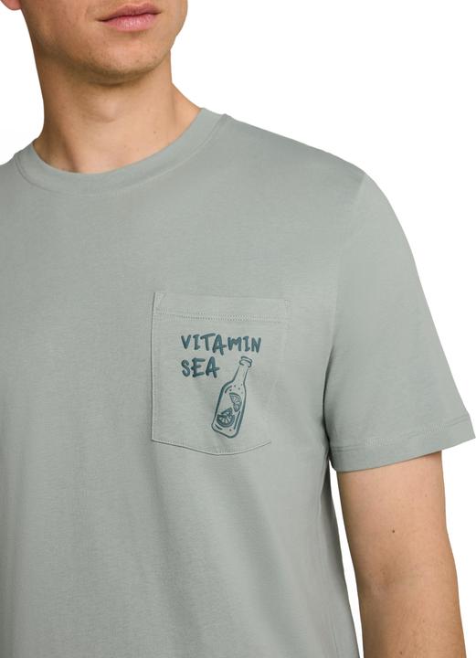Produktbild Tom Tailor T-Shirt mit Brusttasche mit Print (S)