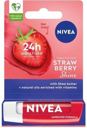 Immagine prodotto NIVEA Rossetto nutriente alla fragola 4,8g (Stick per la cura delle labbra)