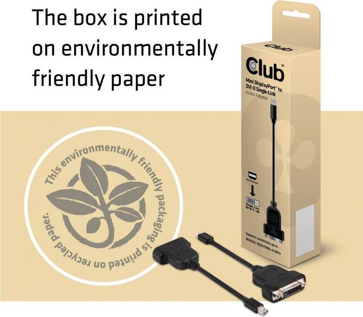 Produktbild Club 3D Mini DisplayPort zu (0.20 m, DisplayPort, 1.1)