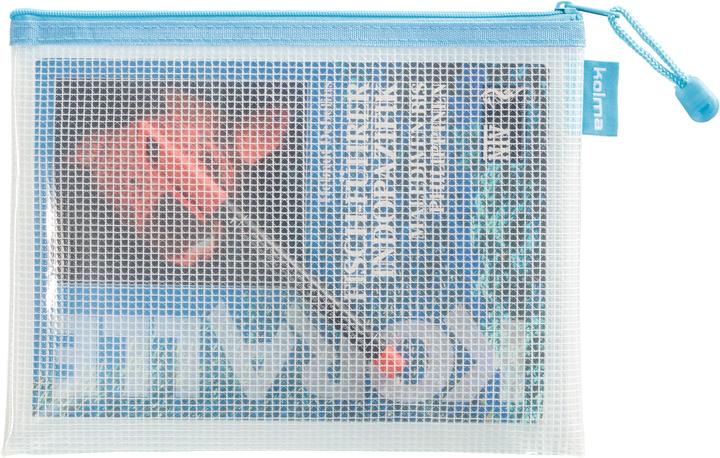 Immagine prodotto Kolma Borsa a rete A5 con tasca a zip turchese (A5, 1 x)