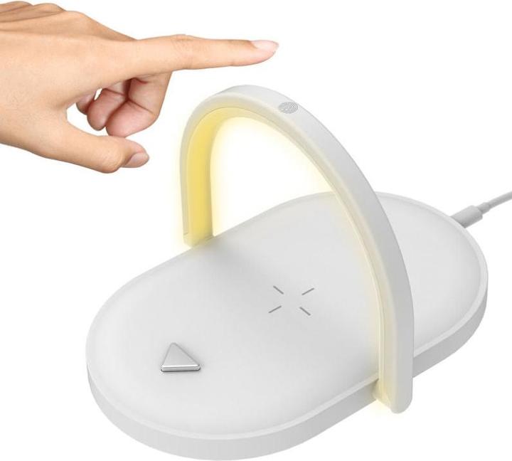 Image du produit Hermex Station de charge avec éclairage Chargeur de smartphone Chargeur sans fil (15 W)