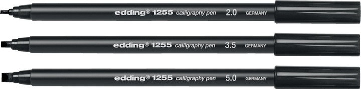 Actual product image Edding Fibre pen 1255 calligraphy pen 5.0 (Black, 1 x)
