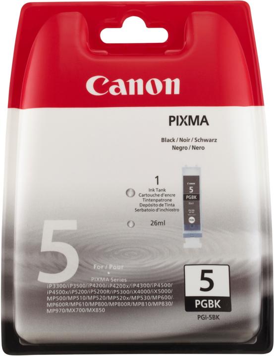 Produktbild Canon PGI-5 - Schwarz - Original - Blisterverpackung (BK)