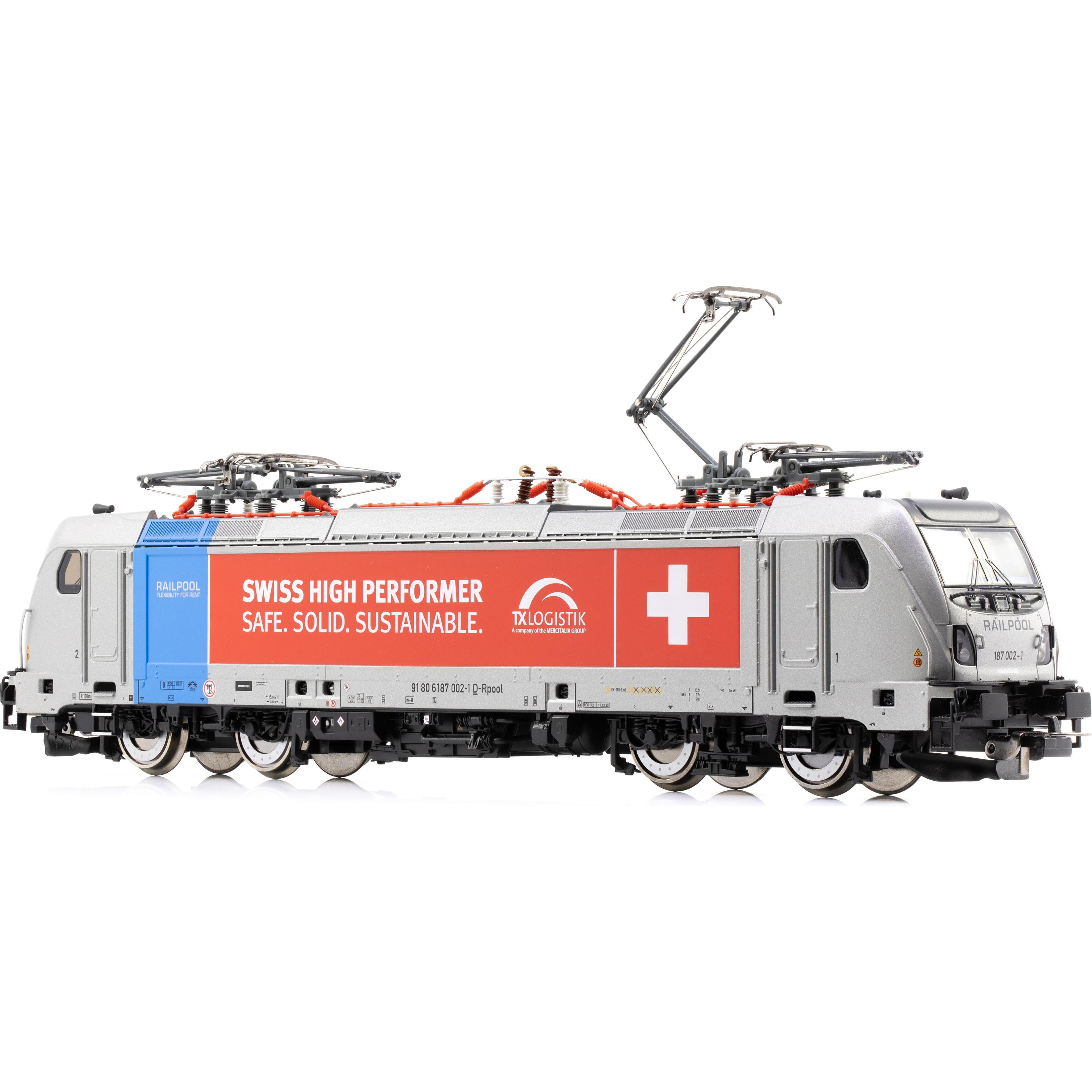 Piko D-Railpool/TX Logistik 187 002 TRAXX Last Mile Ep. VI DC (Spur H0) (51983)