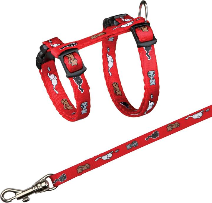 Actual product image Trixie Kitty cat harness with cat motif (23, 24, 25, 27, 28, 29, 30, 31, 32, 33, Cat, General)