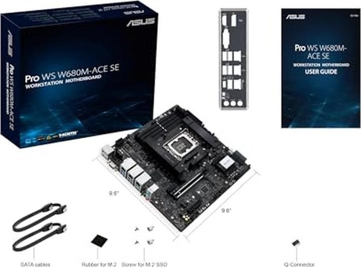 Actual product image ASUS Pro WS W680M (LGA 1700, Intel W680, mATX)