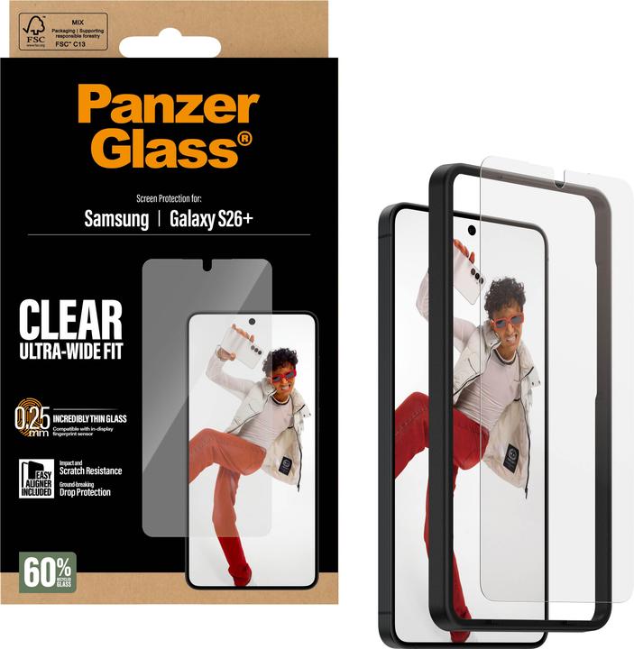 Produktbild PanzerGlass Ultra-Wide Fit (1 Stk., Samsung Galaxy S26+)