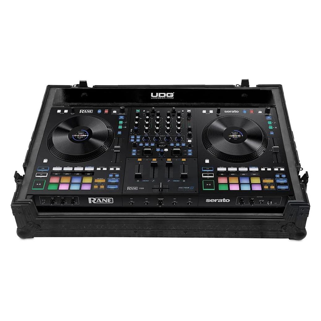 Udg Ultimate Flight Case Rane Four Blk Plus (W), Dj Cases, Schwarz