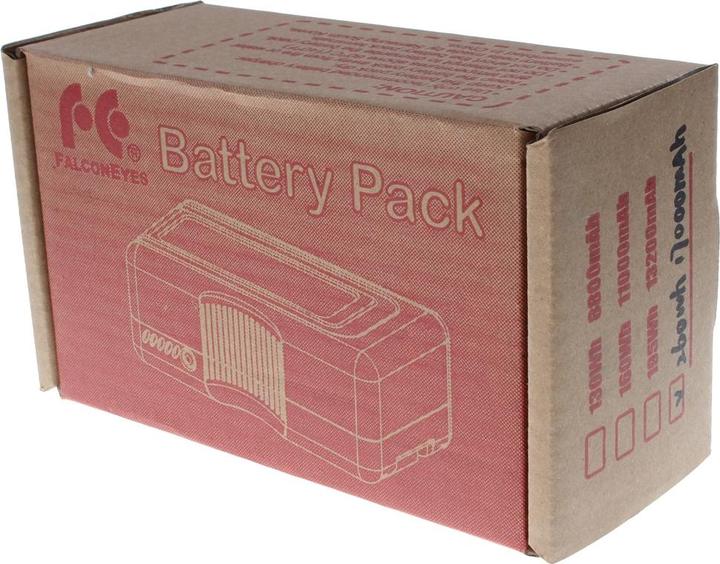 Actual product image Falcon Eyes V-Mount battery 260Wh 14.8V 17500mAh