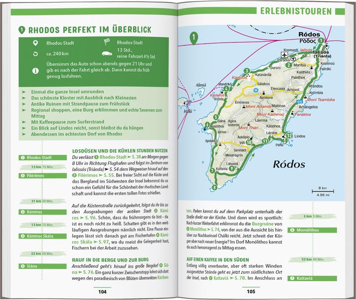 Energy Label Reiseführer Rhodos (German, Hans E. Latzke, Klaus Bötig, 2025)