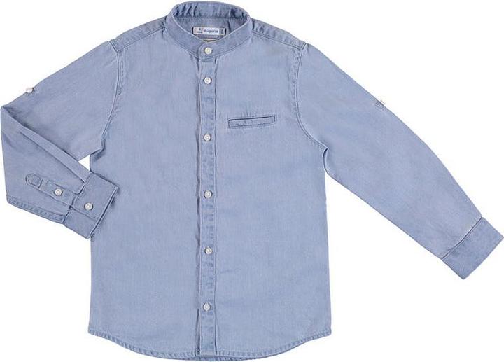Produktbild MAYORAL Langarm denim Mao Kragen (128)