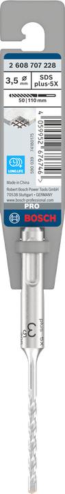 Produktbild Bosch Hausgeräte HammerbohrerPRO SDSplus-5X 3.5x50x160mm 2608707228 (3,5)