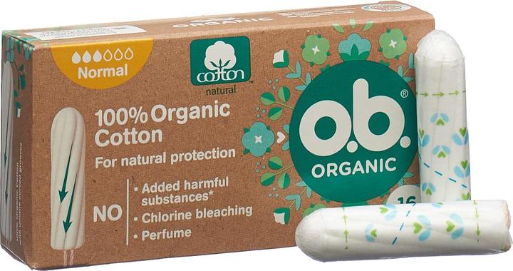 Actual product image o.b. Organic Normal Box (16 x, Regular)
