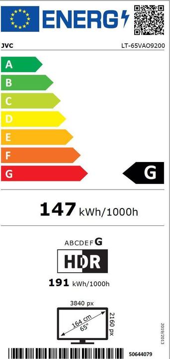Energie-Label JVC LT-65VAO9200 (65", 4K)