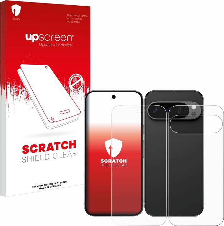 Actual product image upscreen Screen protector Screen protector film Clear Transparent (1 Piece, Google Pixel 9 Pro)
