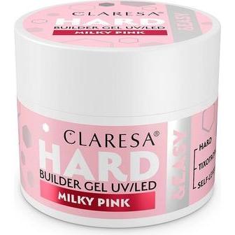 Claresa, Smalto per unghie, Hard & Easy Building Gel Milky Pink 45g (Vernice UV gel)