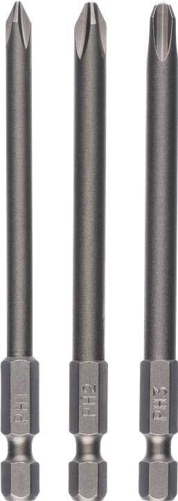 Produktbild Bosch Zubehör 3tlg. Schrauberklingen-Set für Phillips-Kreuzschlitzschrauben (PH) (Kreuz Phillips PH M1, Kreuz Phillips PH M2, Kreuz Phillips PH M3)