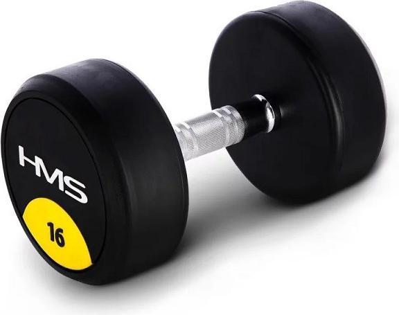 Actual product image HMS Rubberised dumbbell 16kg HG PRO 16 (1 x 16 kg)