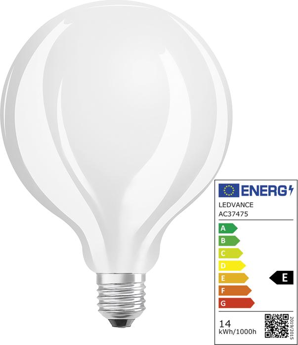 Actual product image Osram Superstar Globe95 (E27, 11 W, 1521 lm, 6 x, E)