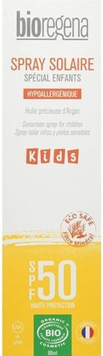 Immagine prodotto BioRegena Bio Crema Solare Fattore di Protezione 50 per Pelli Sensibili Bambini Oltre 3 Anni Spray 90ml (Spray solare, SPF 50, 90 ml)