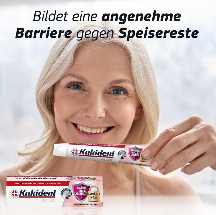 Actual product image Kukident Plus Barriere gegen Speisereste Geschmacksneutral 40G Haftcreme