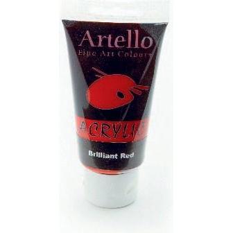 Winsor & Newton, Künstlerfarbe + Bastelfarbe, Artello acrylic 75ml Brilliant Red (Brilliant Red, 75 ml)