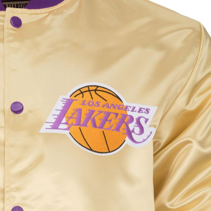 Immagine prodotto Mitchell & Ness Veste leggera in raso M&N - Los Angeles Lakers oro (XXL)