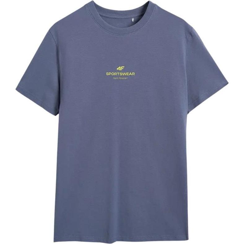 4F, Uomini, Maglietta sportiva, Herren T-Shirt M2961 Denim (M), M