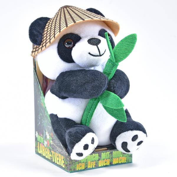 Kögler Laber-Panda, "Bao Bao", mit Hut und Bambus (18 cm)