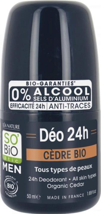 Produktbild So’Bio étic So Bio Etic For Men Deodorant Roller Cedar (Roll-on)