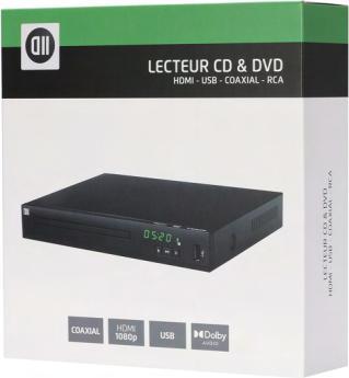 Produktbild D2 Diffusion Lecteur D2 DVD HDMI, Coax, USB 2.0 noir (DVD Player)