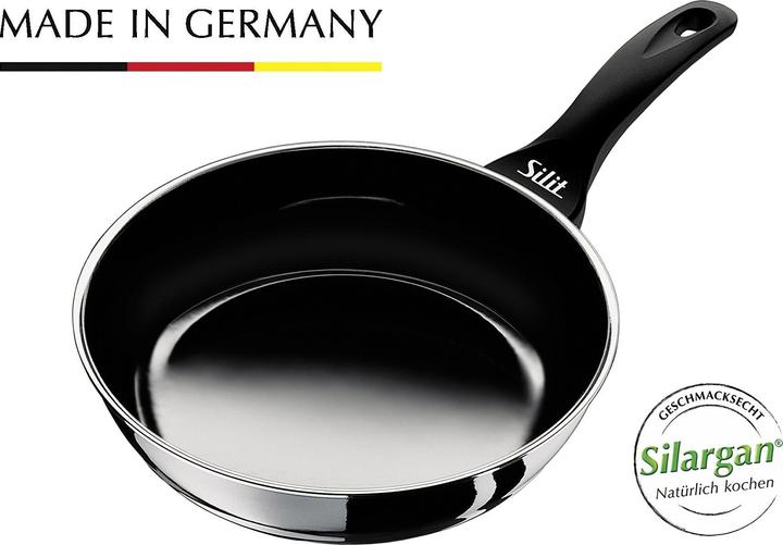 Produktbild Silit Antihaft Pfanne Bratpfanne hoch 24cm Professionell Induktion Silargan (Bratpfanne, Silargan, 24 x 5.70 cm)