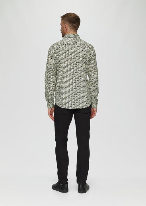 Produktbild S.Oliver Hemd Slim Fit: Popeline-Hemd mit All-over-Print (XXL)