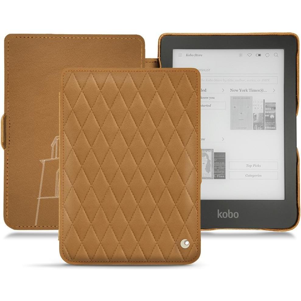 Noreve Lederschutzhülle horizontal (Clara HD), Tablet Hülle, Braun