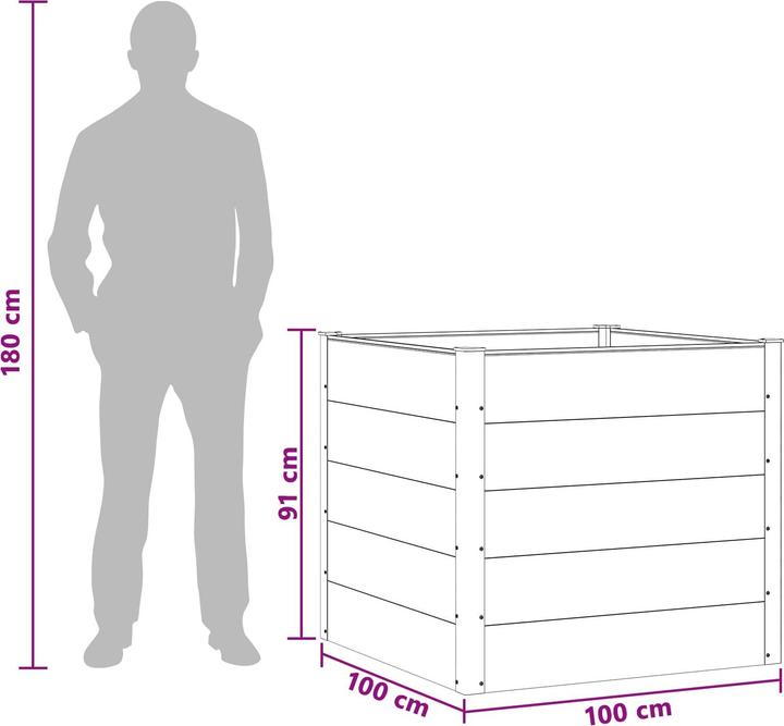 Produktbild vidaXL Garten Pflanzkasten
