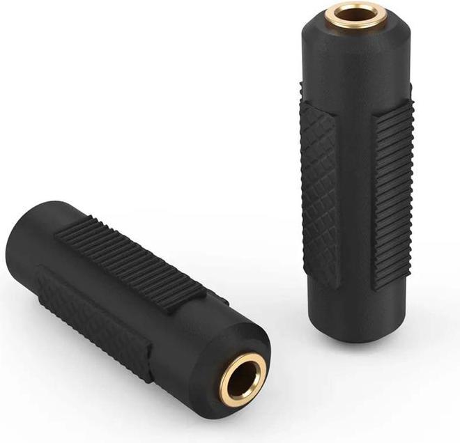 Actual product image Hermex female audio adapter jack adapter female to female jack coupling