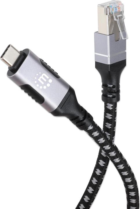 Produktbild Manhattan USB-C auf Gigabit Ethernet-Netzwerkkabel, 2 m (2 m, USB 3.0)