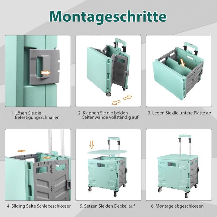 Produktbild Acelectronic Klappbarer Einkaufstrolley