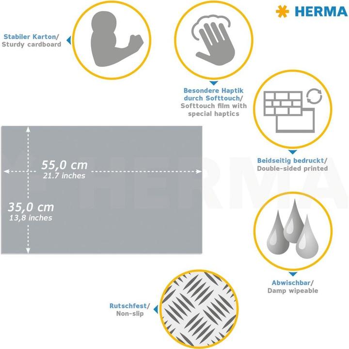Produktbild HERMA Schreibtischunterlage (55 x 35 cm)