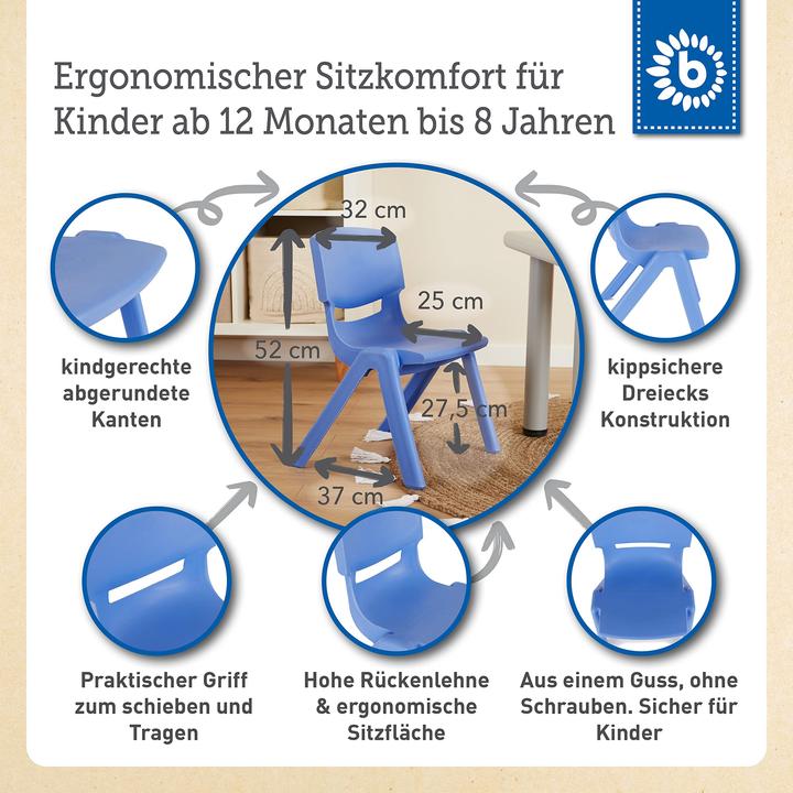 Produktbild Bieco Stuhl Blau (Kinderstuhl)