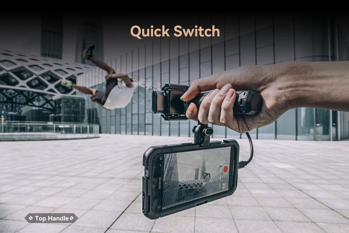 Image du produit SmallRig Rotatable Wireless Control & Quick Release Side Handle 4402B (Cage, Poignée)