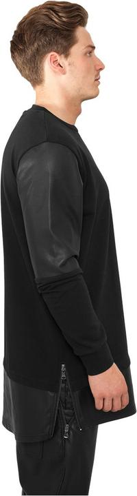 Immagine prodotto Urban Classics Girocollo lungo con zip in pelle sintetica (M)