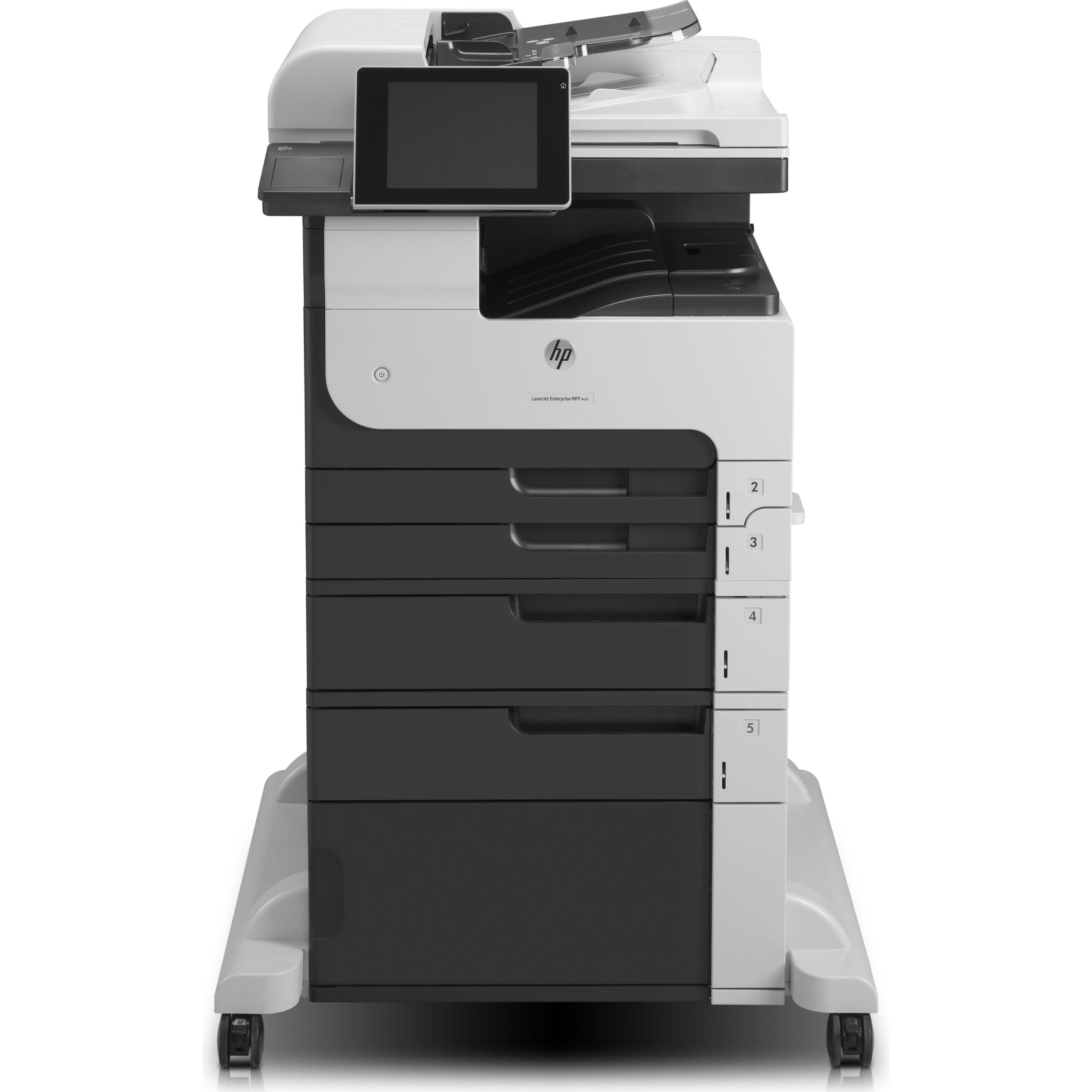 HP M725f LaserJet Enterprise (Laser, Schwarz-Weiss), Drucker, Schwarz, Grau