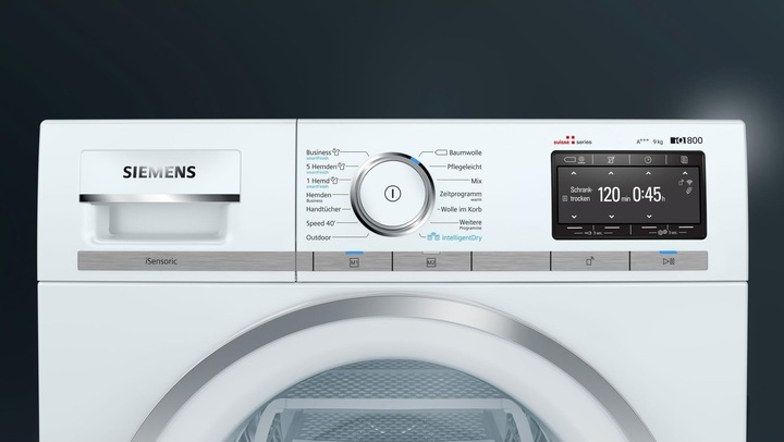 Actual product image Siemens iQ700 (9 kg, Right, CH plug)