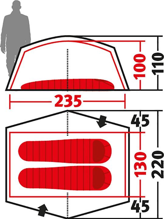 Immagine prodotto Wechsel Tenda Venture 2 Travel Line (Tenda a cupola, 2.69 kg, 2 persone)