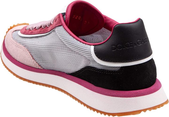 Produktbild Dolce & Gabbana dragon sneakers in mixed materials in grey and fuchsia (42)