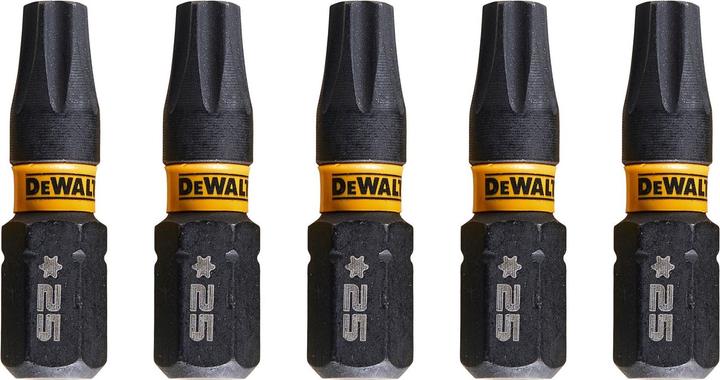 Actual product image DeWalt DT 7382 T Torsion Extreme Impact Bit screwdriver impact T25 25 mm 5 pieces (25mm)
