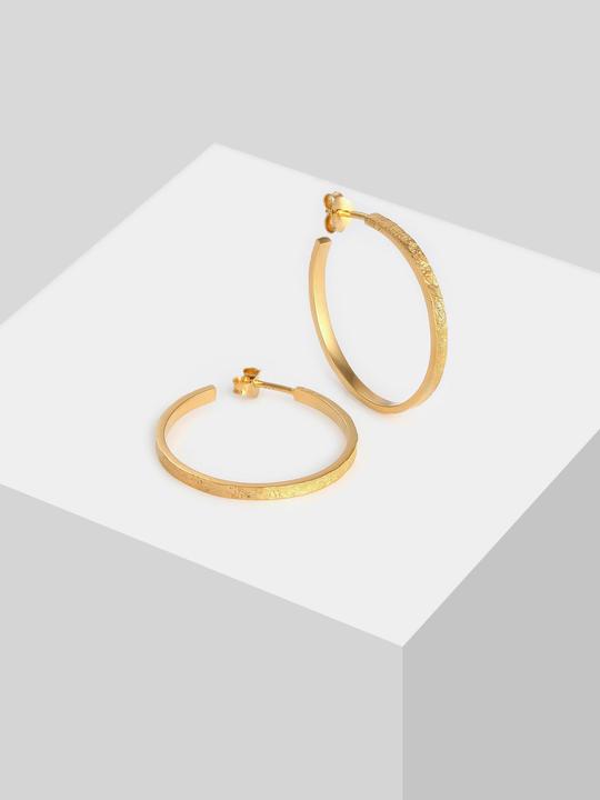 Immagine prodotto Elli Creolen mit Stecker Basic Hammerschlag (Argento)