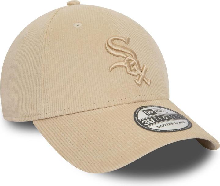 Actual product image New Era 39Thirty Stretch Cap CORD Chicago White Sox stone (M, L)